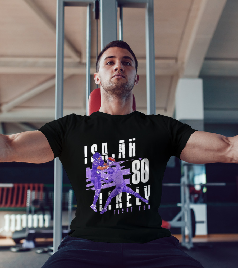 Baltimore Ravens Isaiah Likely 80 Tight End Football Player T-Shirt