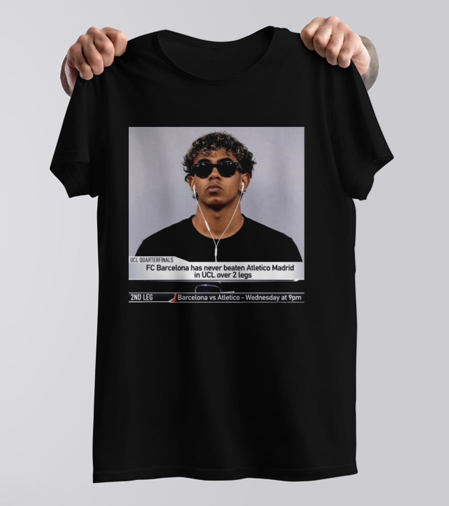 Barcelona Vs Atletico Madrid UCL Quarterfinals History Never Beaten Over 2 Legs T-Shirt