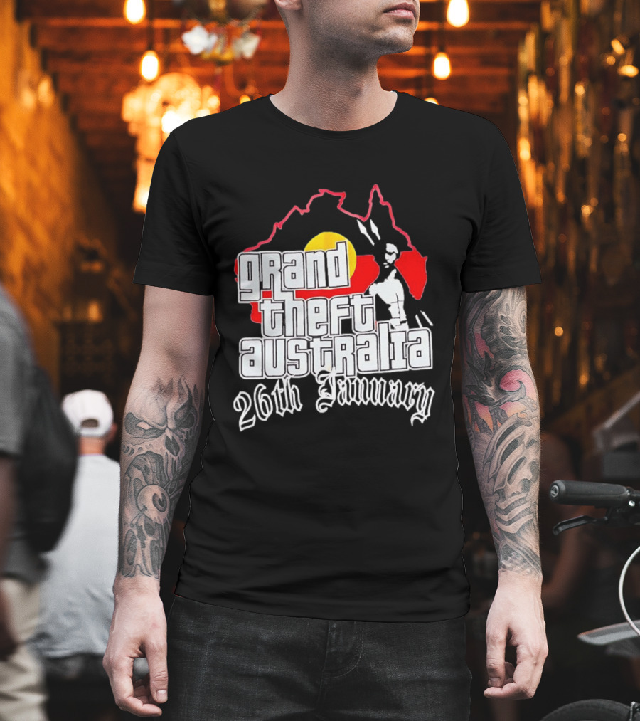 Grand Theft Australia 26th January Map Australian T-Shirt