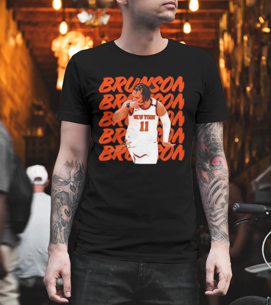 Brunson 11 New York Knicks Basketball Player T-Shirt