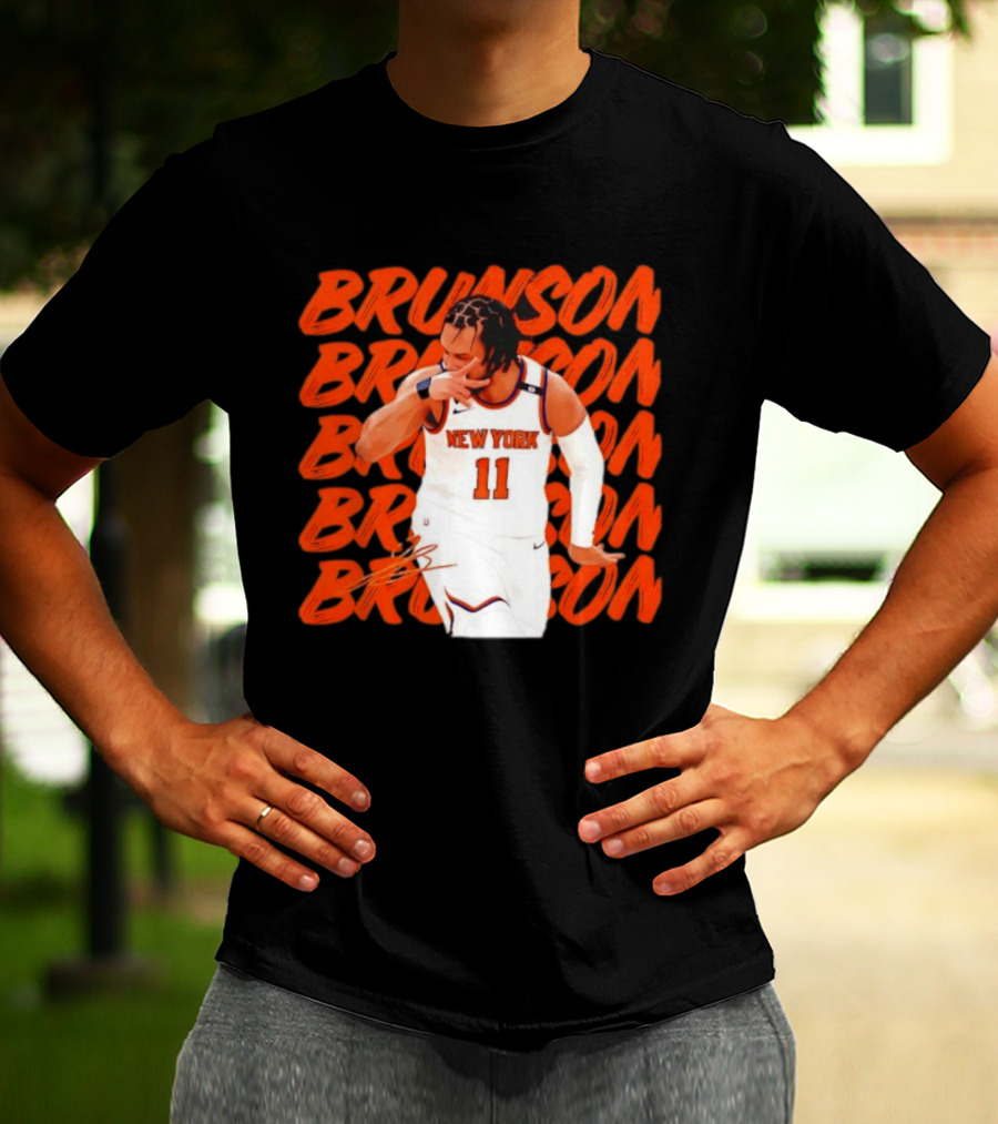 Brunson 11 New York Knicks Basketball Player T-Shirt
