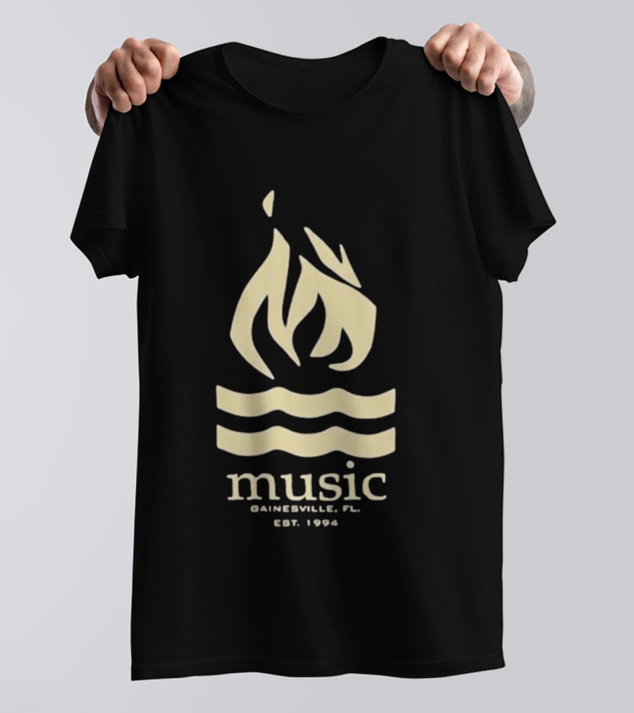 Hot Water Music Gainesville FL Est 1994 Flame And Waves T-Shirt
