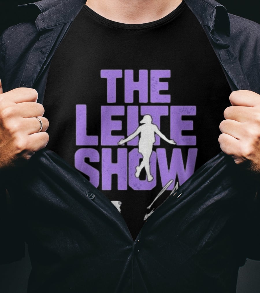The Leite Show WNBPA Signature Purple Basketball T-Shirt