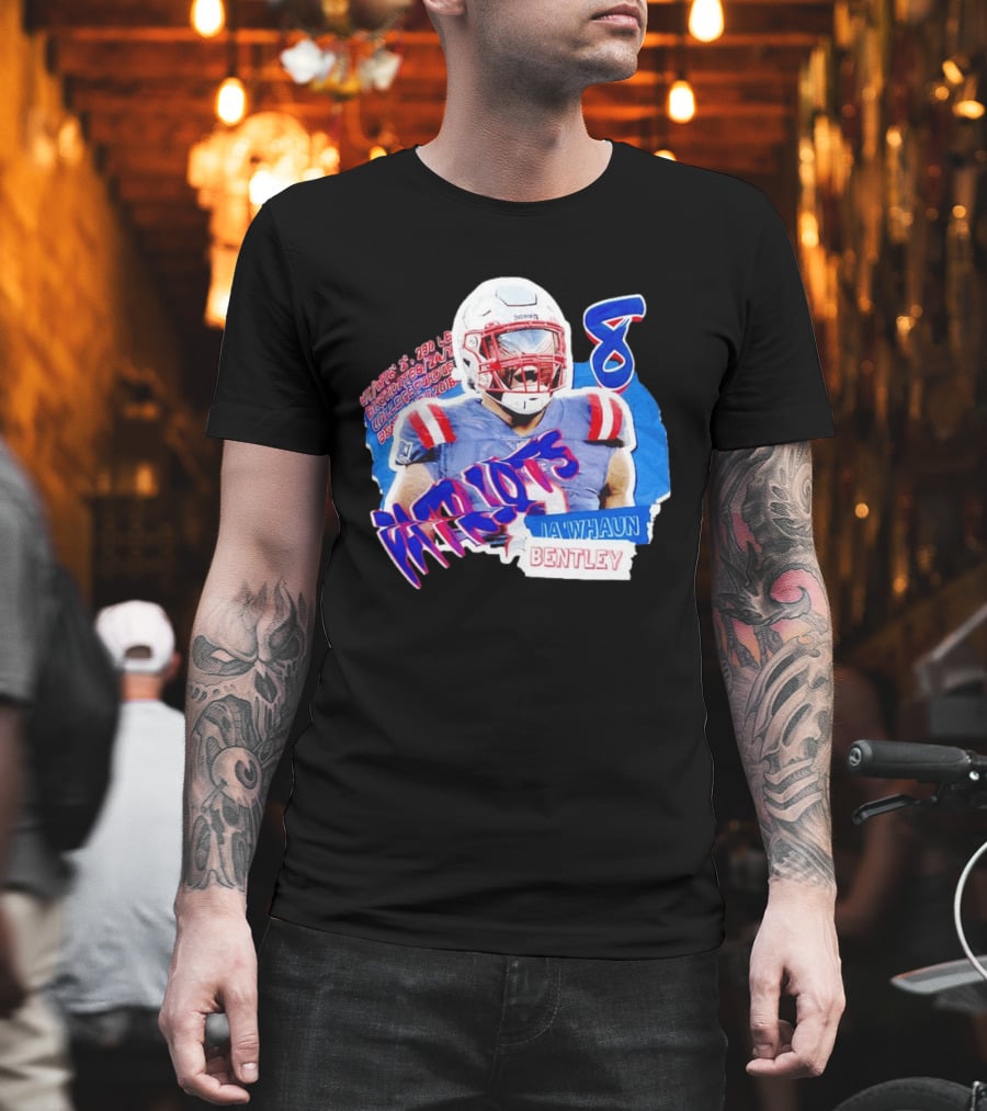 Patriots Ja'whaun Bentley New England 8 Football Superstars T-Shirt