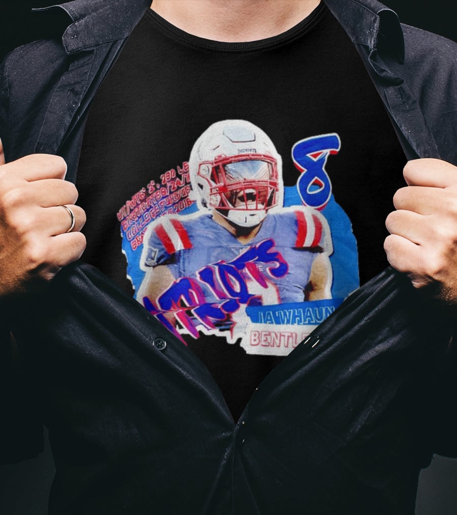 Patriots Ja'whaun Bentley New England 8 Football Superstars T-Shirt