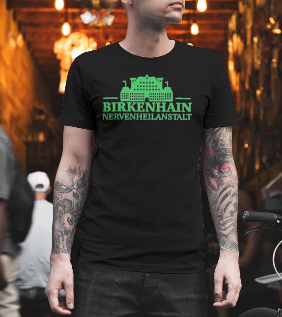 Kiz Birkenhain Nervenheilanstalt Building Icon Green T-Shirt
