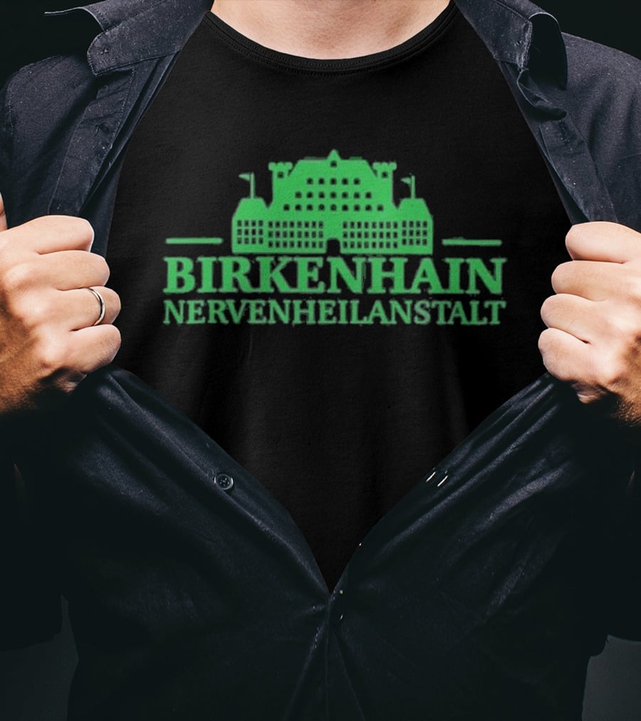 Kiz Birkenhain Nervenheilanstalt Building Icon Green T-Shirt