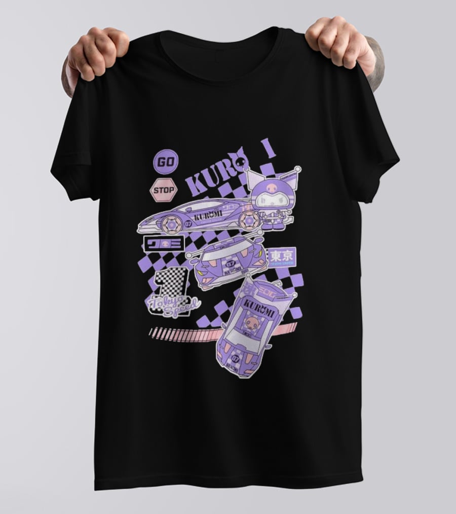 Kuromi Tokyo Speed Racing Number 07 Go Stop T-Shirt