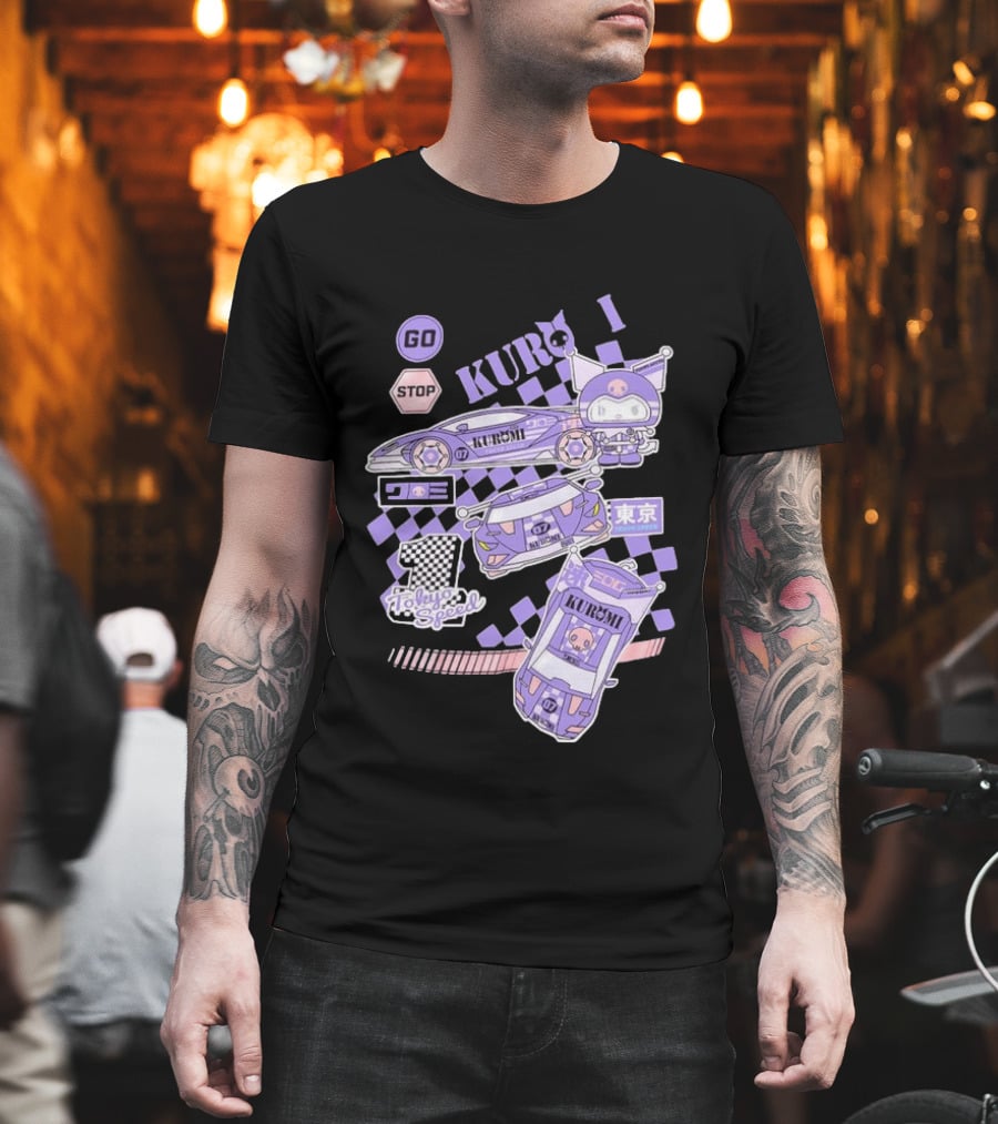 Kuromi Tokyo Speed Racing Number 07 Go Stop T-Shirt