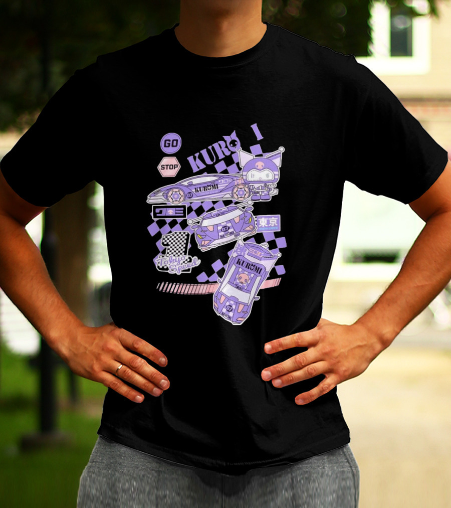 Kuromi Tokyo Speed Racing Number 07 Go Stop T-Shirt