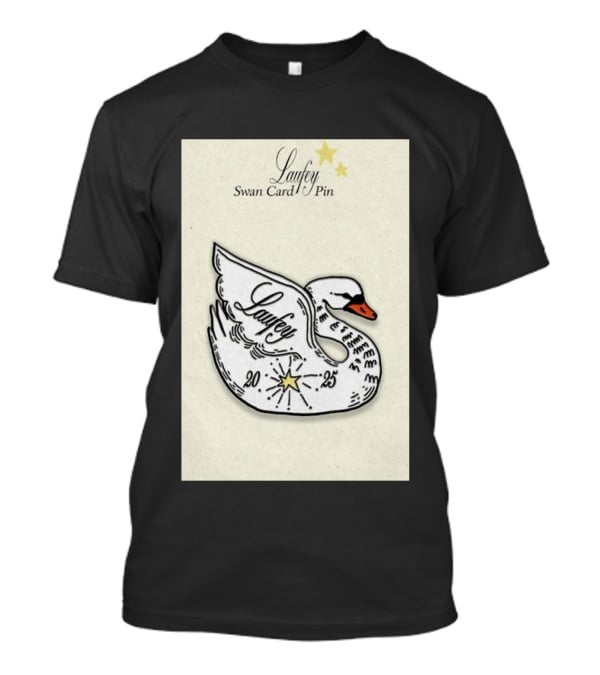Laufey Swan Card Pin 2025 Stars Event T-Shirt