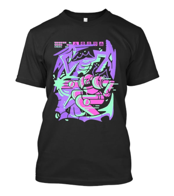 Metroid Space Pirate Skirmish Neon Glitch T-Shirt