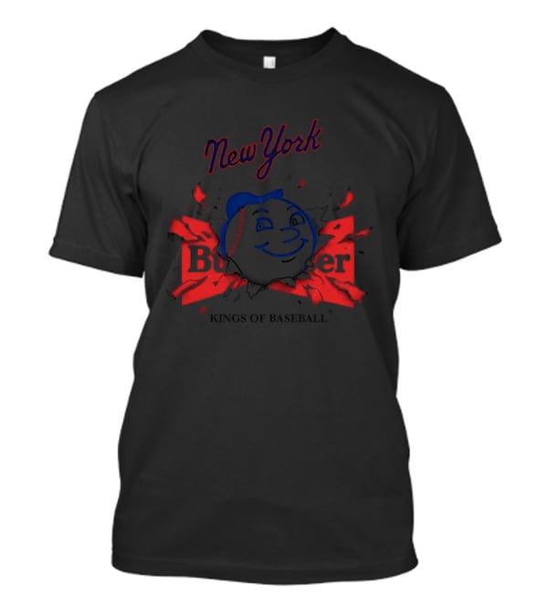 New York Mets Mr Met Budweiser Kings Of Baseball T-Shirt