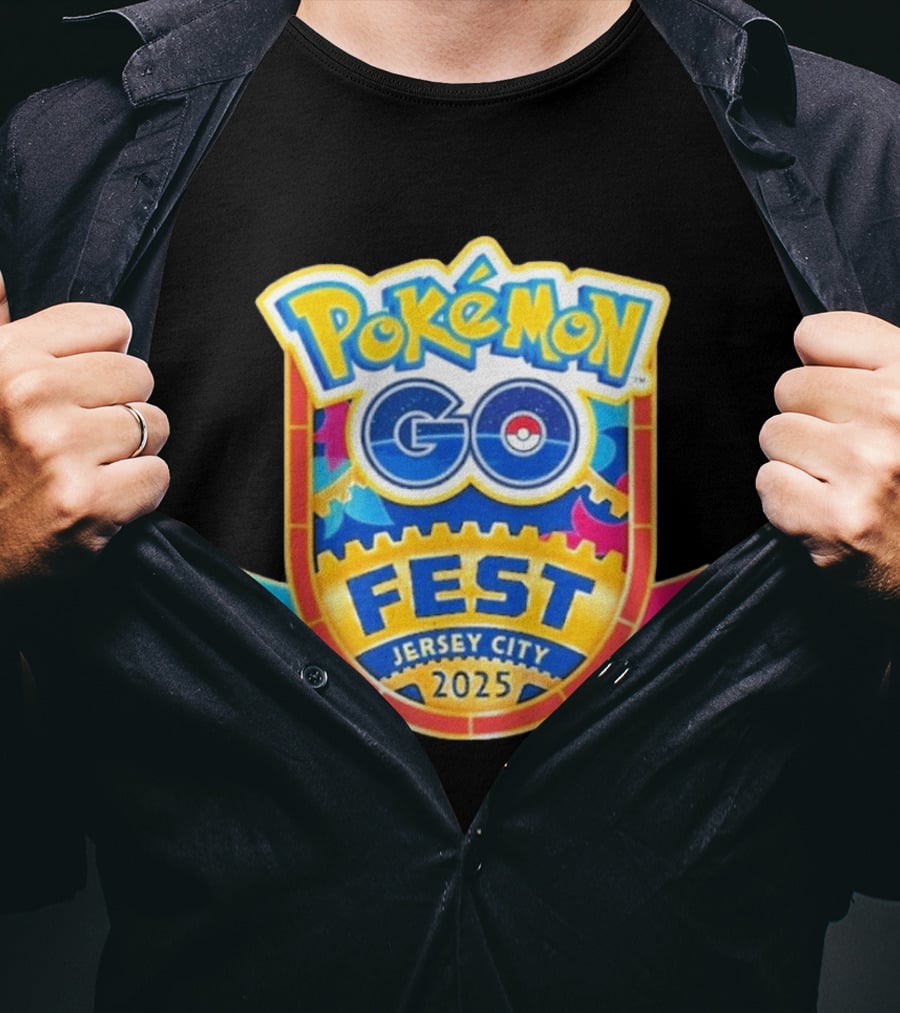 Pokémon Go Fest 2025 Jersey City Event T-Shirt