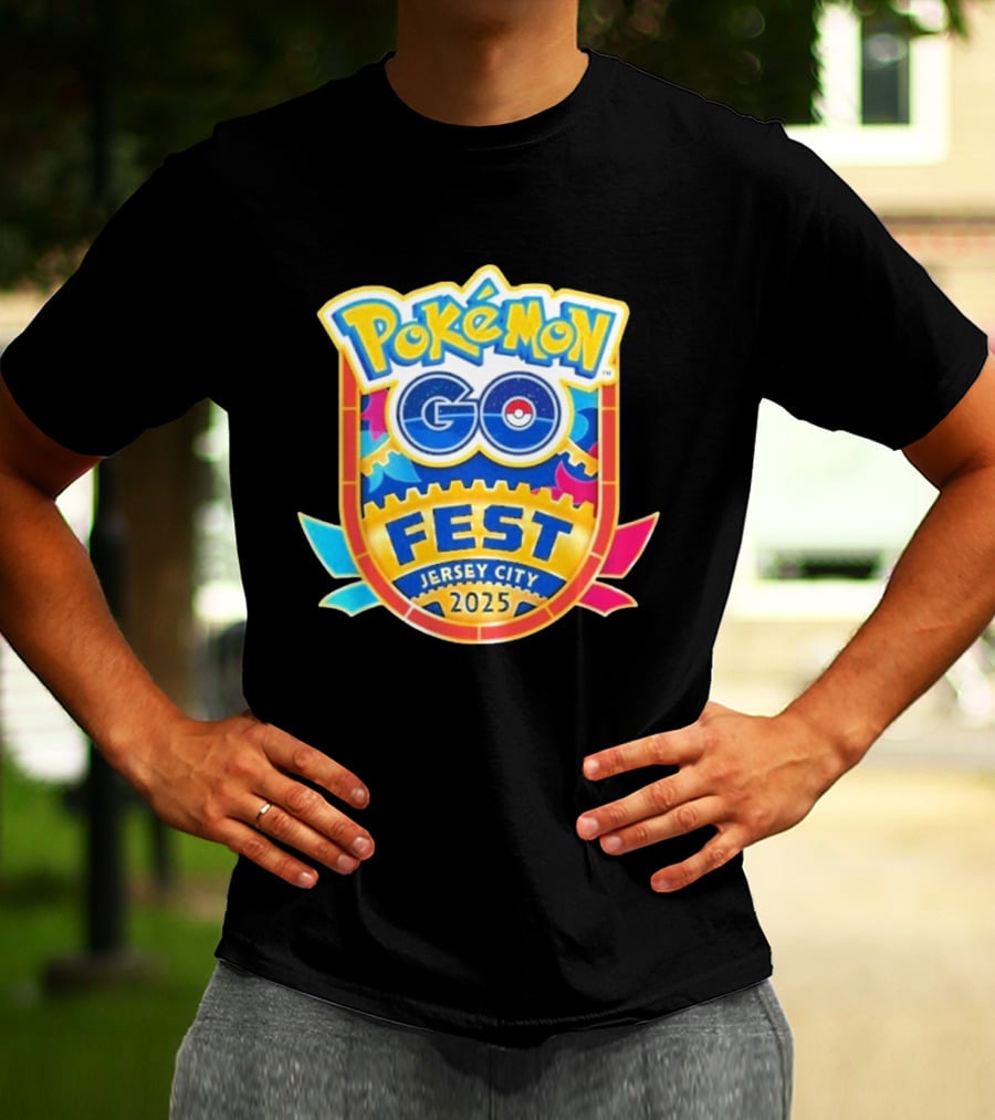 Pokémon Go Fest 2025 Jersey City Event T-Shirt