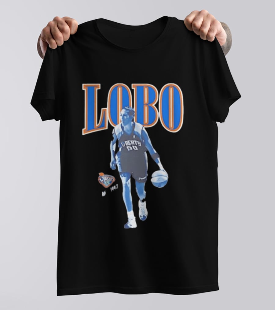 Lobo 50 New York Liberty WNBA Player Basketball T-Shirt