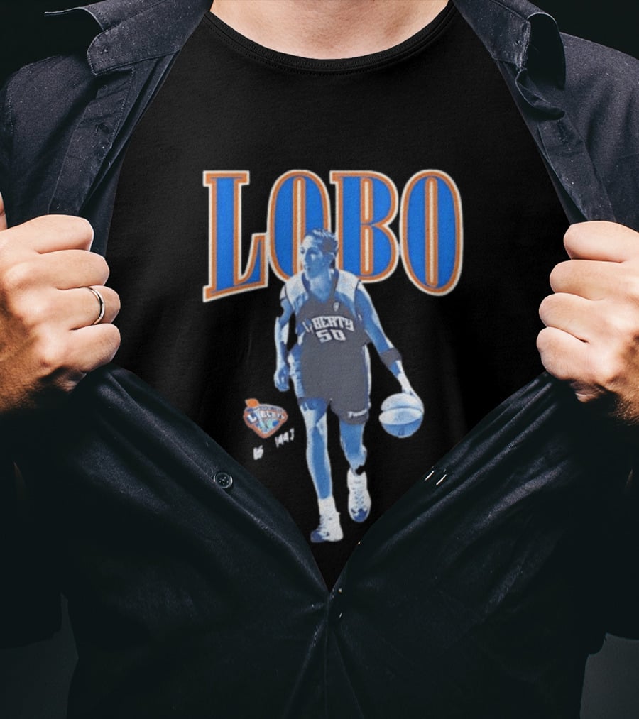 Lobo 50 New York Liberty WNBA Player Basketball T-Shirt