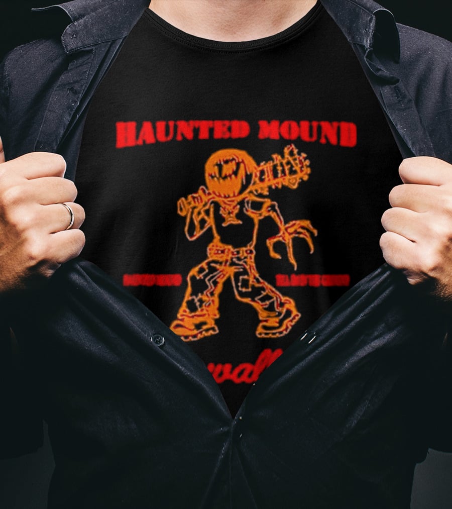 Haunted Mound Skinwalkers Creepy Figure Monster Scary T-Shirt