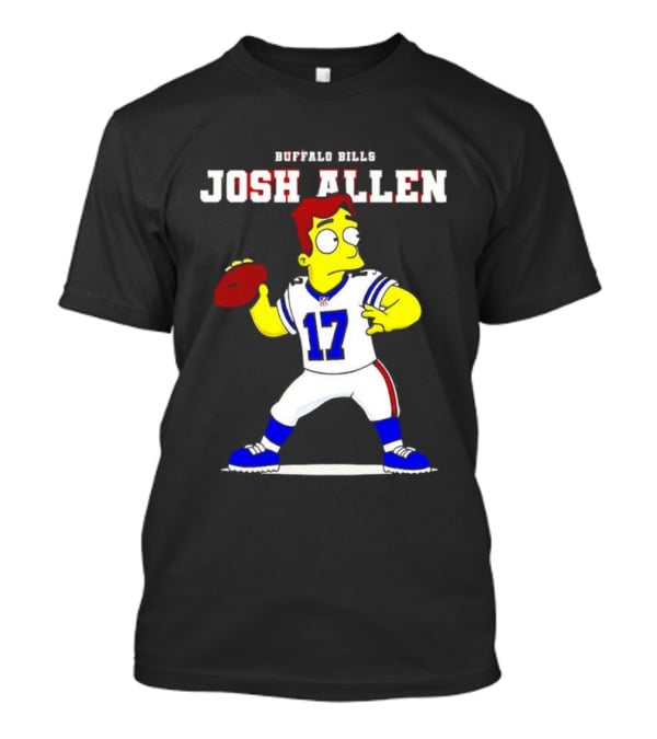 Simpson Springfield Josh Allen Buffalo Bills Football 17 T-Shirt