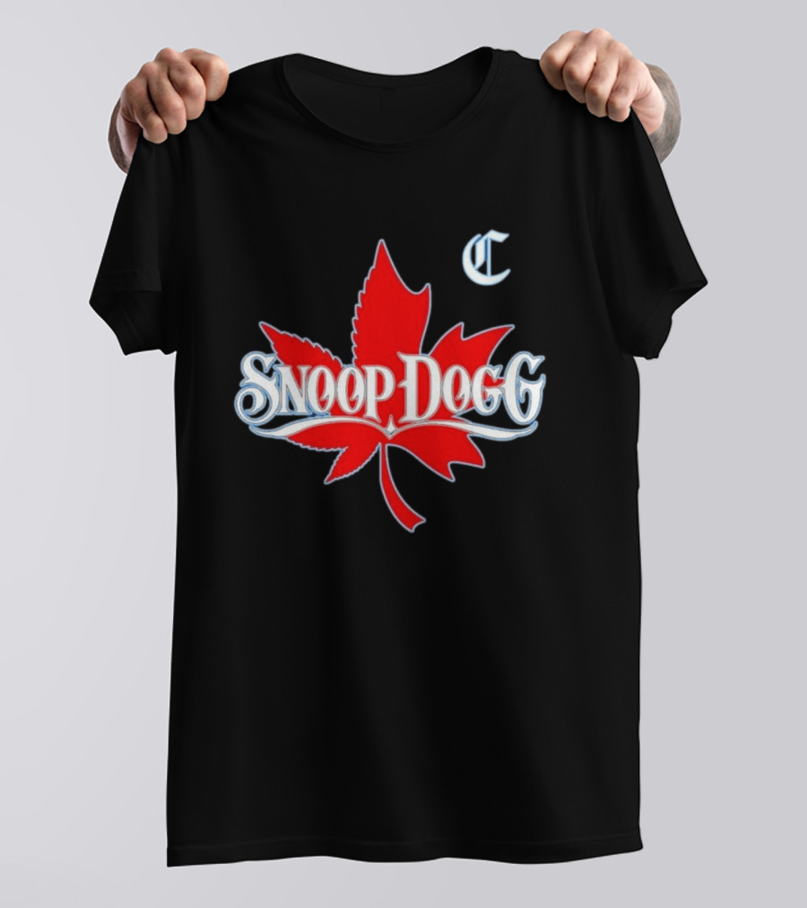 Snoop Dogg 2024 Cali To Canada Tour Schedule Date List Red Maple Leaf T-Shirt