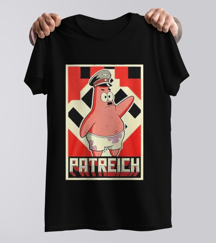 Sponge Patrick Hitler Star T-Shirt