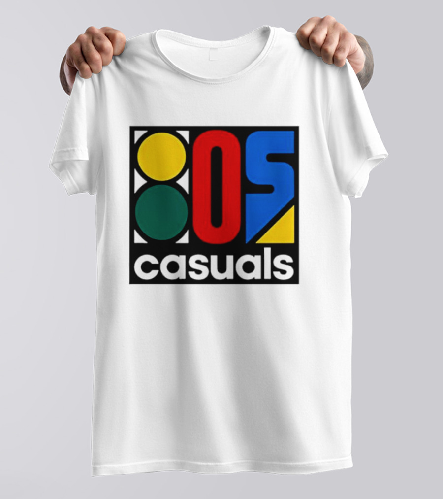 80s Casuals Retro Style Colorful Geometric Icon Collection T-Shirt