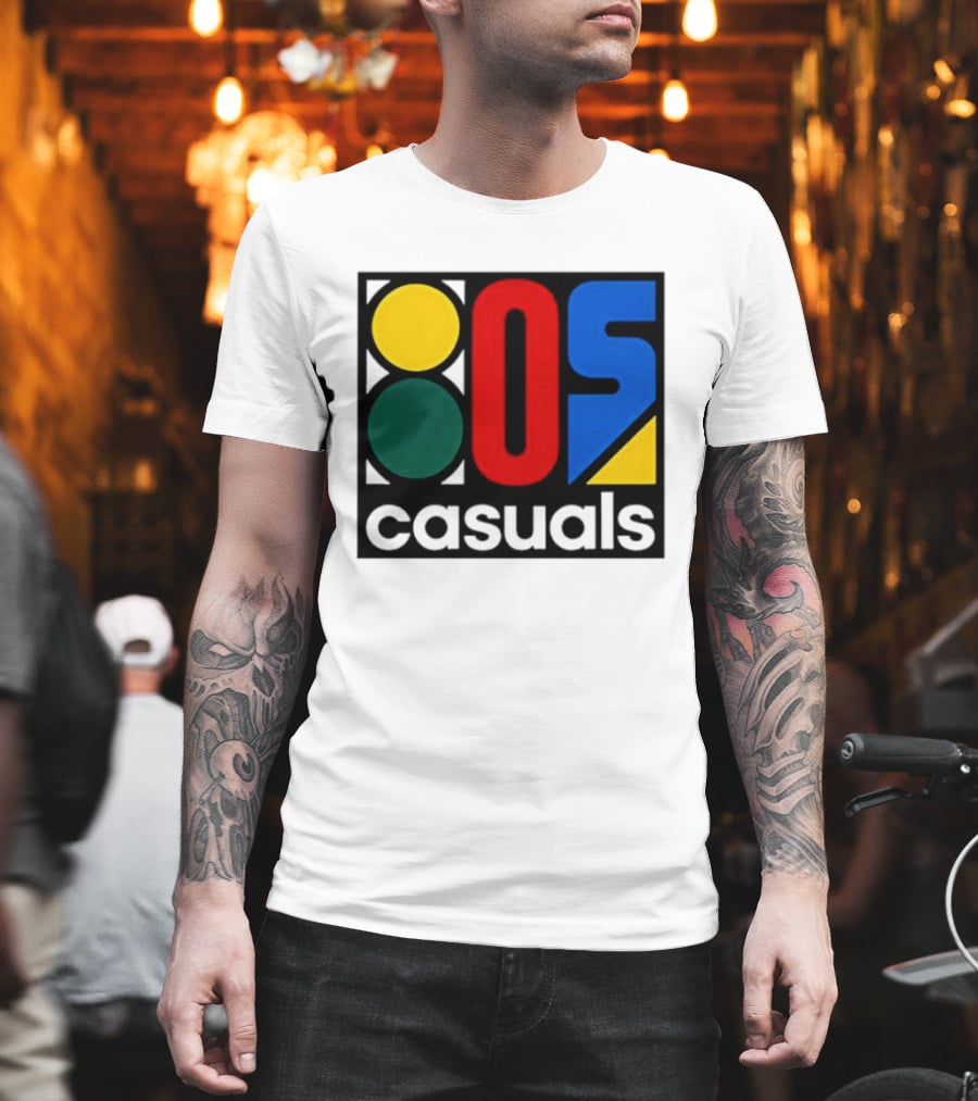80s Casuals Retro Style Colorful Geometric Icon Collection T-Shirt