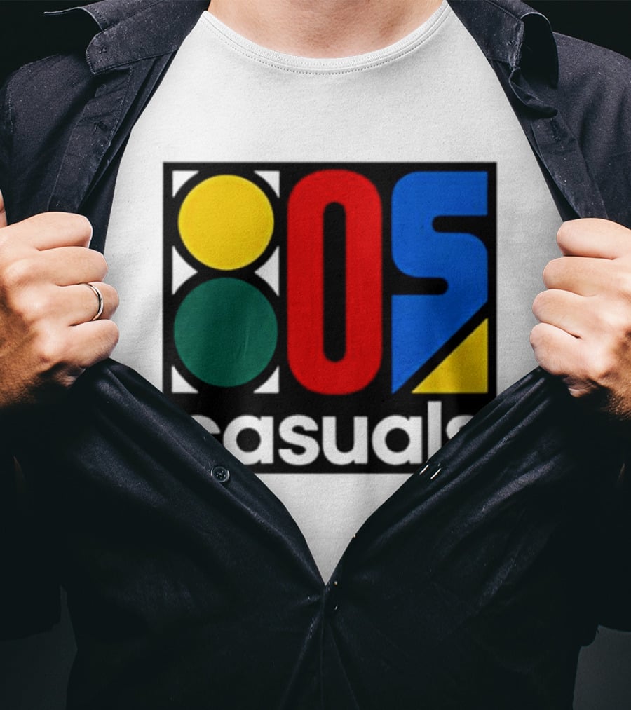 80s Casuals Retro Style Colorful Geometric Icon Collection T-Shirt