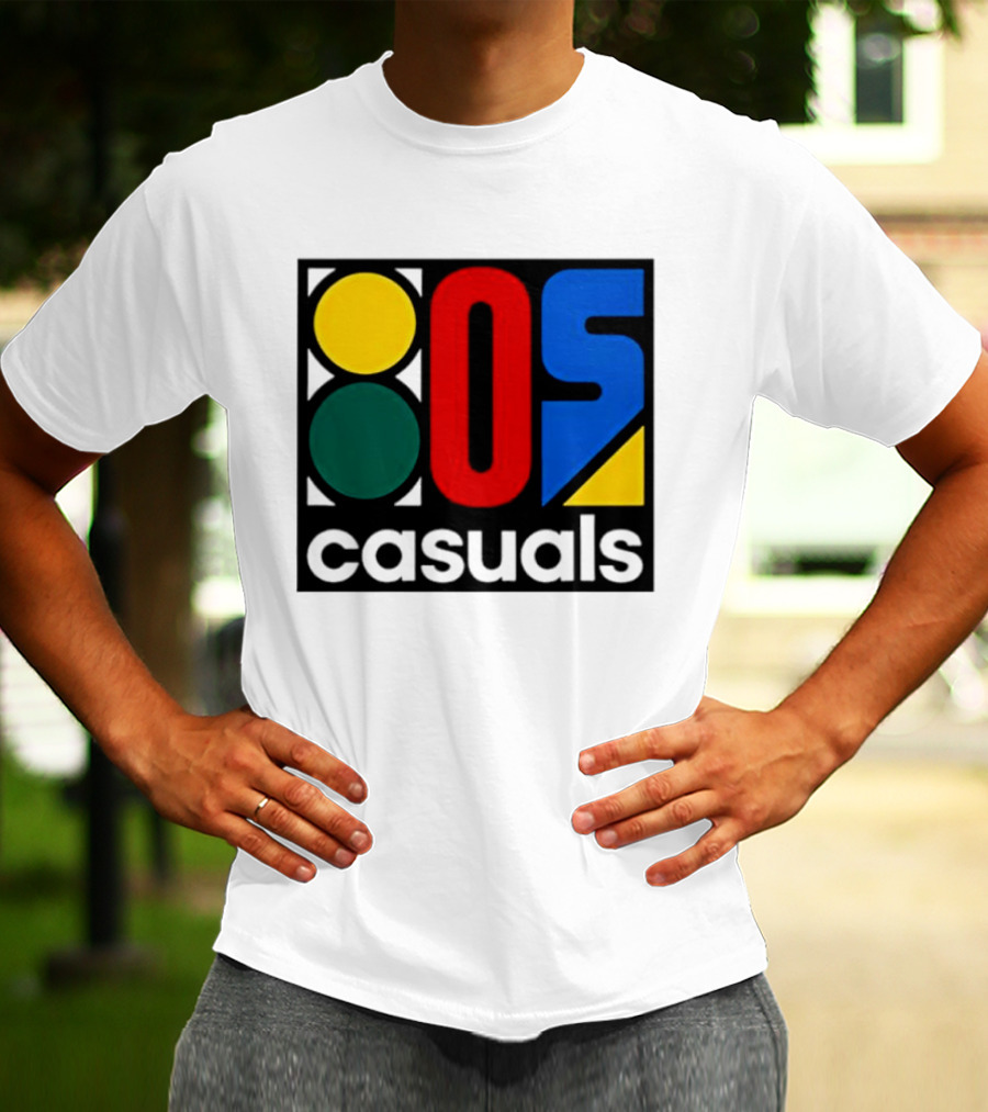 80s Casuals Retro Style Colorful Geometric Icon Collection T-Shirt