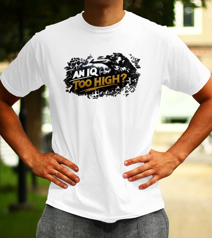 An Iq Too High? Retro Distressed T-Shirt