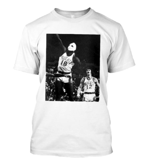 Curtis Perry Wearing Hockey Mask During Phoenix Suns NBA Game T-Shirt