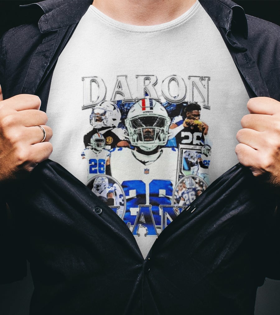 Daron Bland Dallas Cowboys 26 NFL Star Player Collage T-Shirt