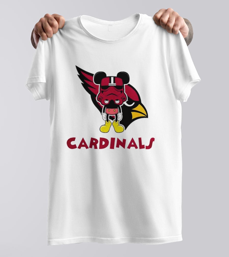 Arizona Cardinals Mickey Mouse Stormtrooper T-Shirt