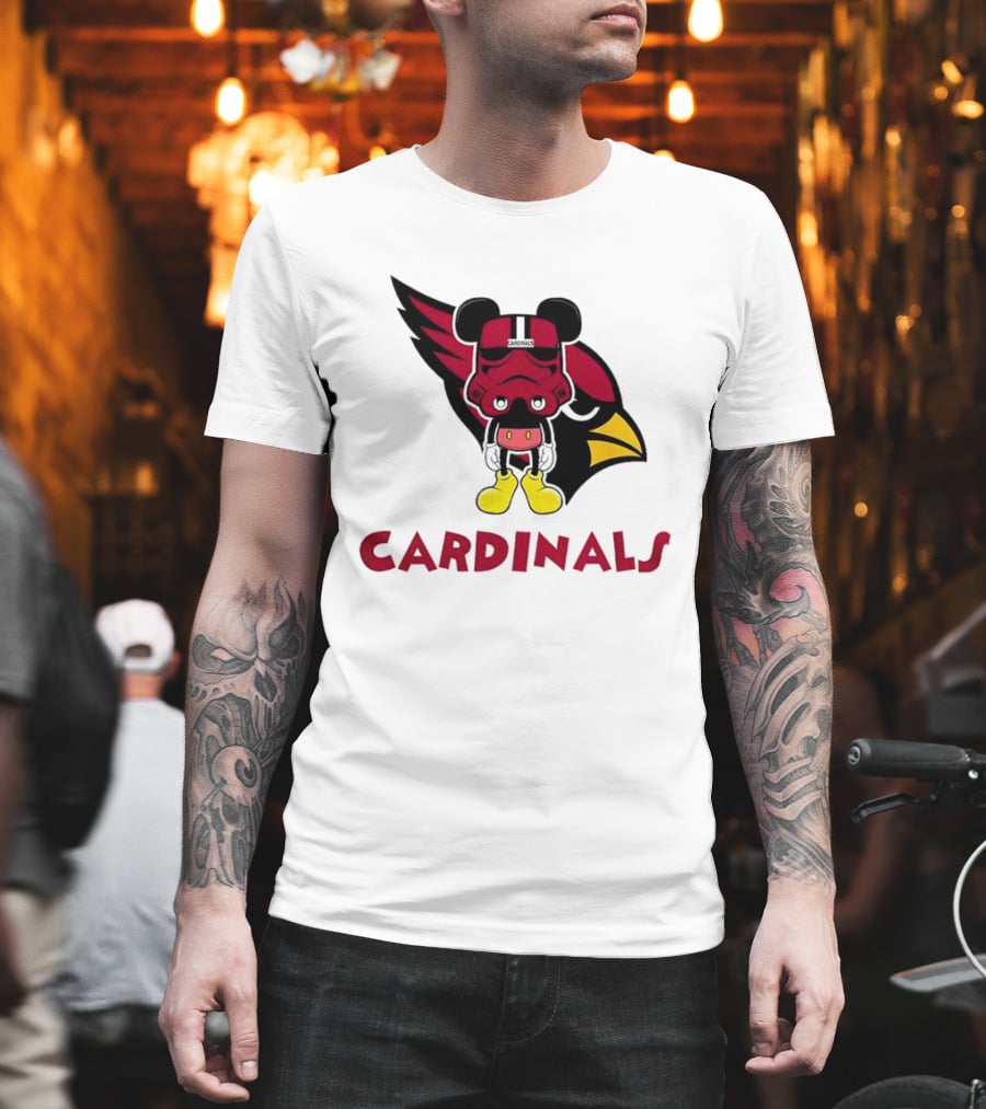 Arizona Cardinals Mickey Mouse Stormtrooper T-Shirt