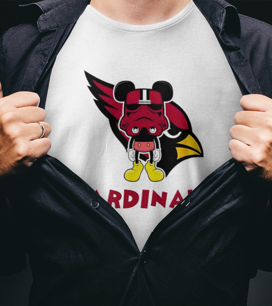 Arizona Cardinals Mickey Mouse Stormtrooper T-Shirt