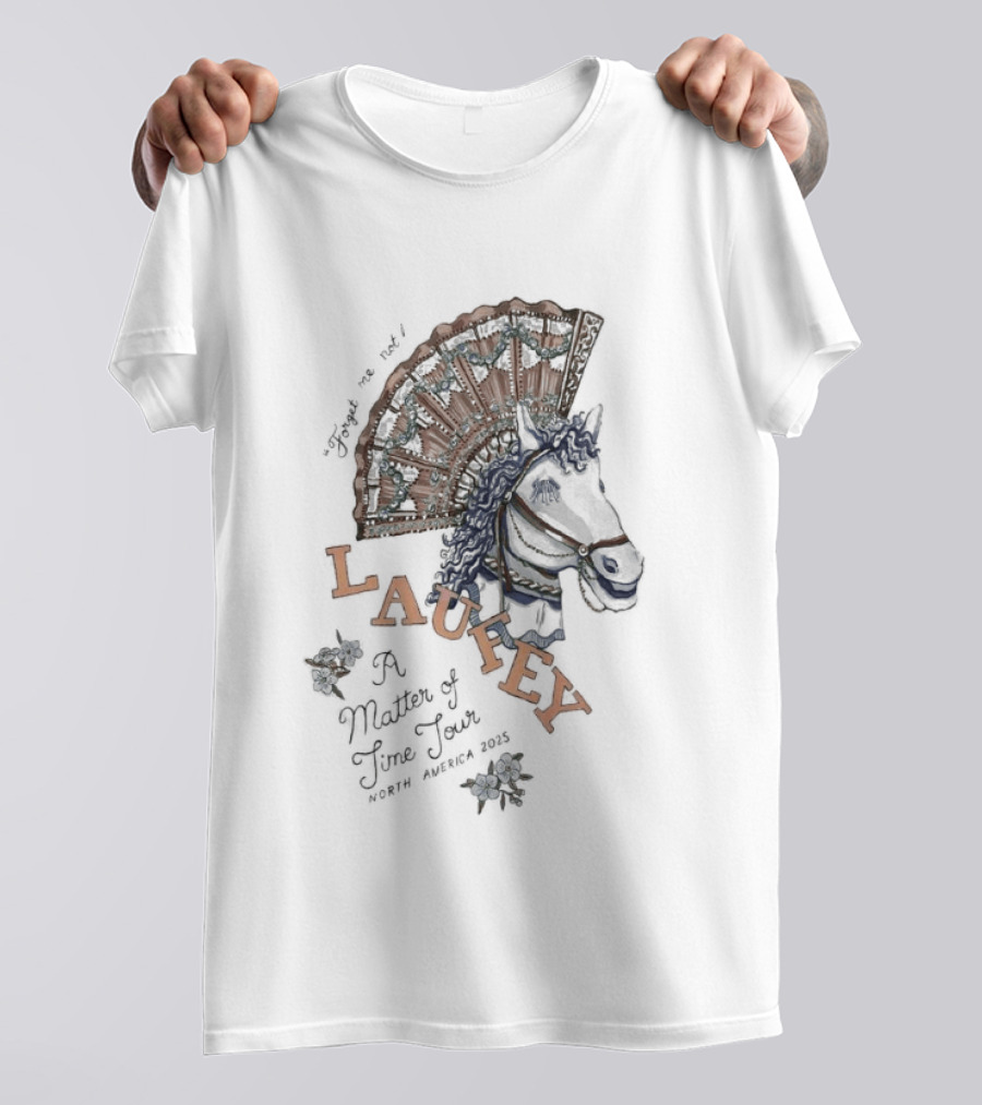 Awesome Laufey A Matter Of Time Horse Tour 2025 T-Shirt