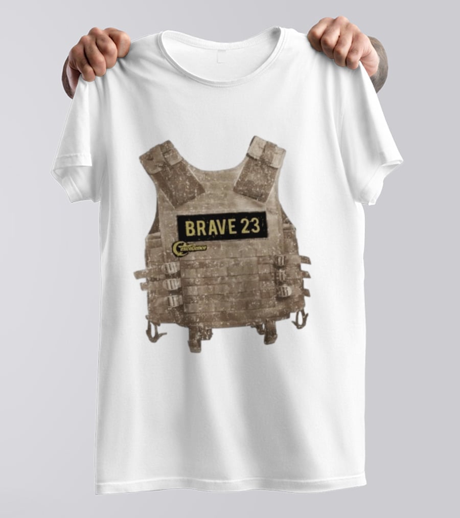 Awesome Camouflage Brave 23 Excellence Tactical Vest T-Shirt