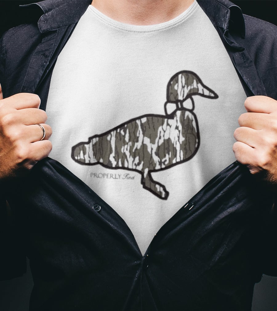 Duck Silhouette Camo Wildlife T-Shirt