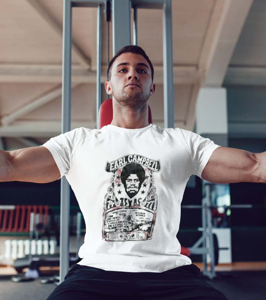 Earl Campbell Texas Longhorns Number 20 Football Legacy Roots Of Fight 1974 1976 T-Shirt
