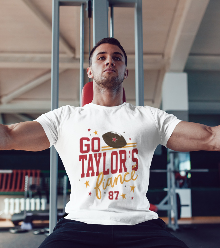 Go Taylor's Fiancé 87 Football Stars And Stripes T-Shirt