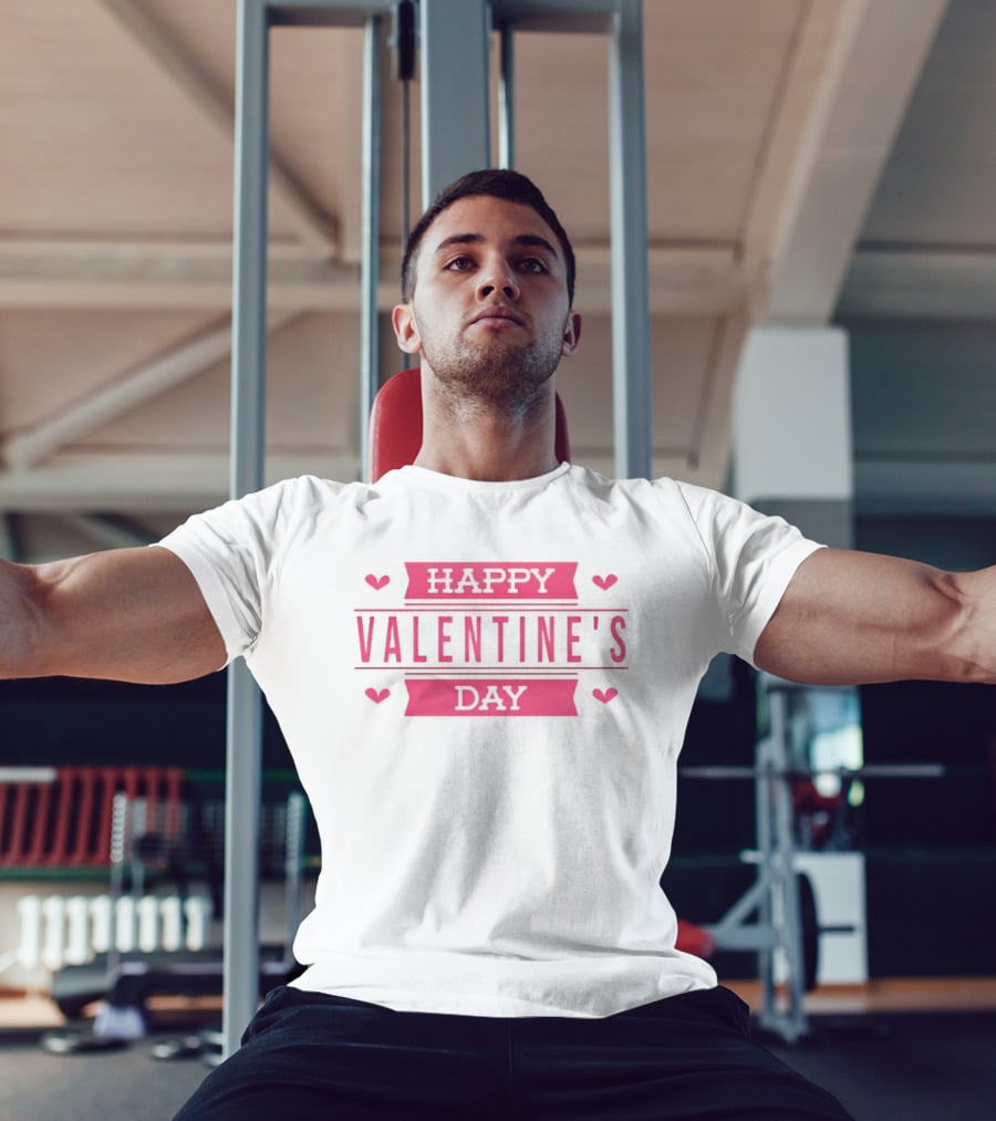 Happy Valentine's Day Pink Hearts Celebration T-Shirt
