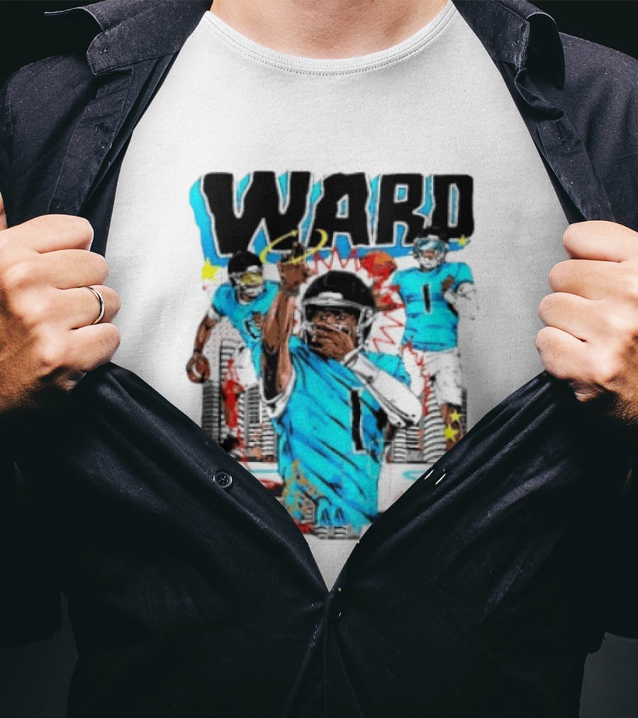 Tennessee Titans Ward Player Cartoon Comic T-Shirt