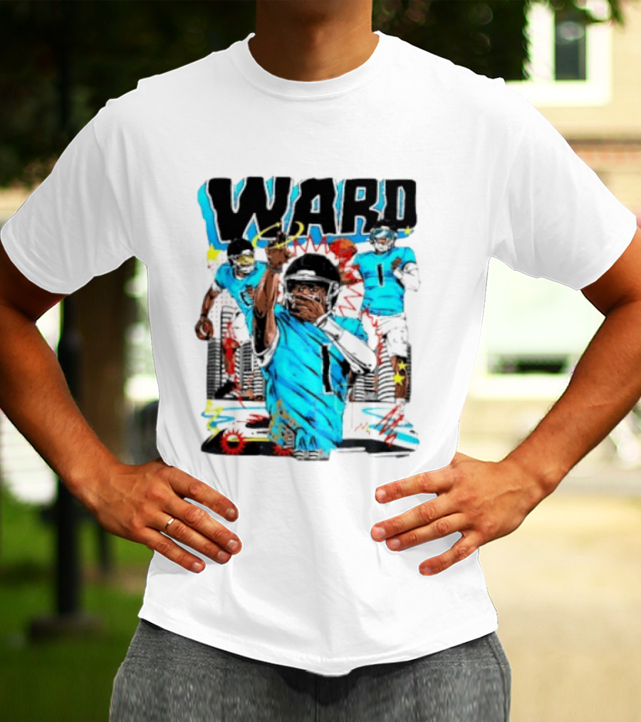 Tennessee Titans Ward Player Cartoon Comic T-Shirt
