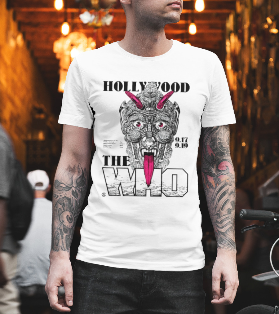 Hollywood The Who Los Angeles 2025 Demon Face 9.17 9.18 T-Shirt