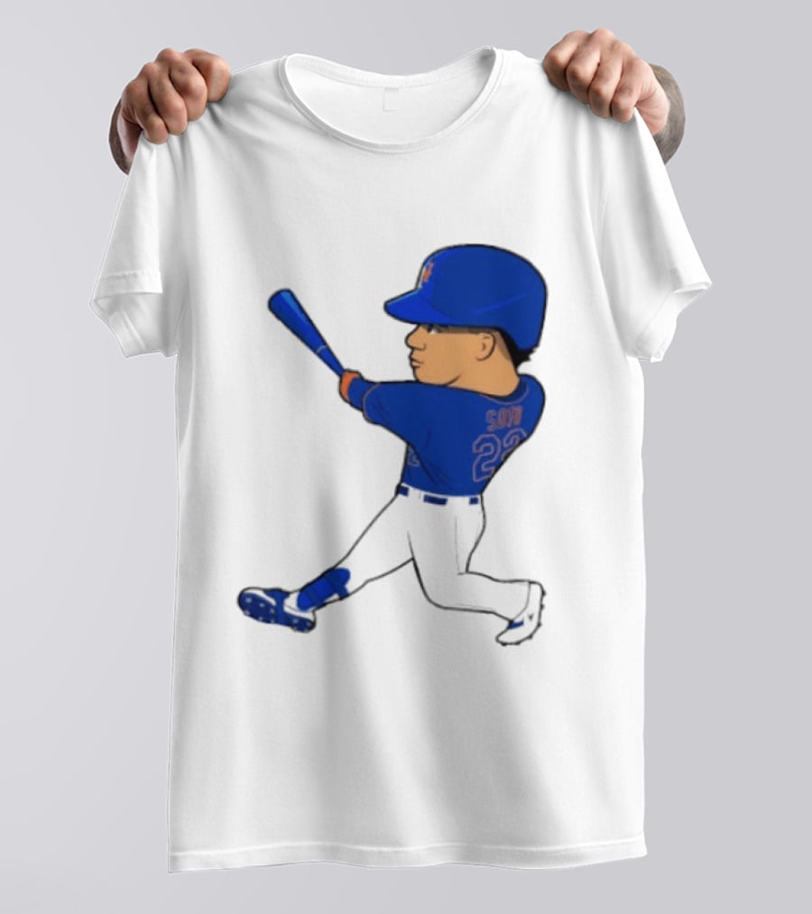 Juan Soto 22 Mets Baseball Swing LGM T-Shirt