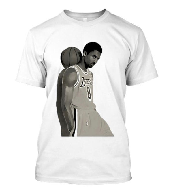 Kobe Bryant LA Lakers NBA Legend Iconic Number 8 T-Shirt