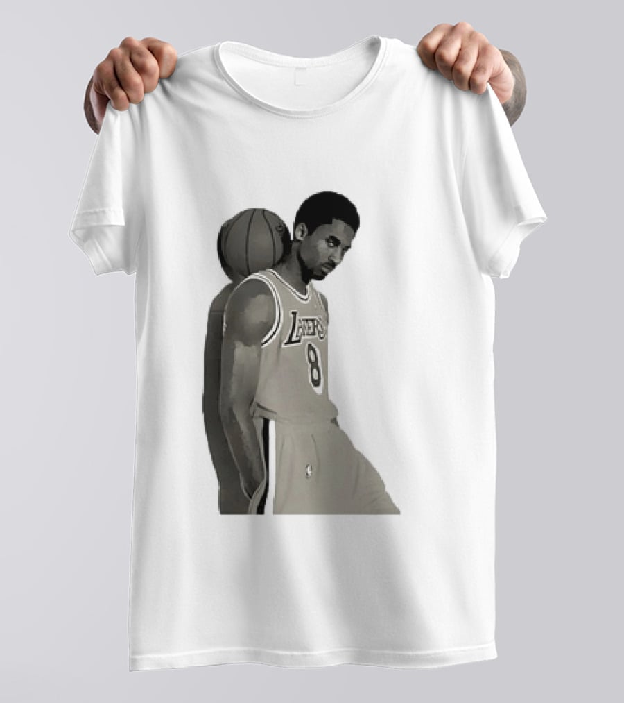 Kobe Bryant LA Lakers NBA Legend Iconic Number 8 T-Shirt
