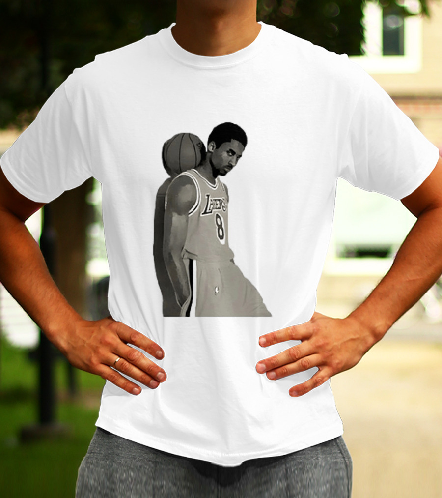 Kobe Bryant LA Lakers NBA Legend Iconic Number 8 T-Shirt