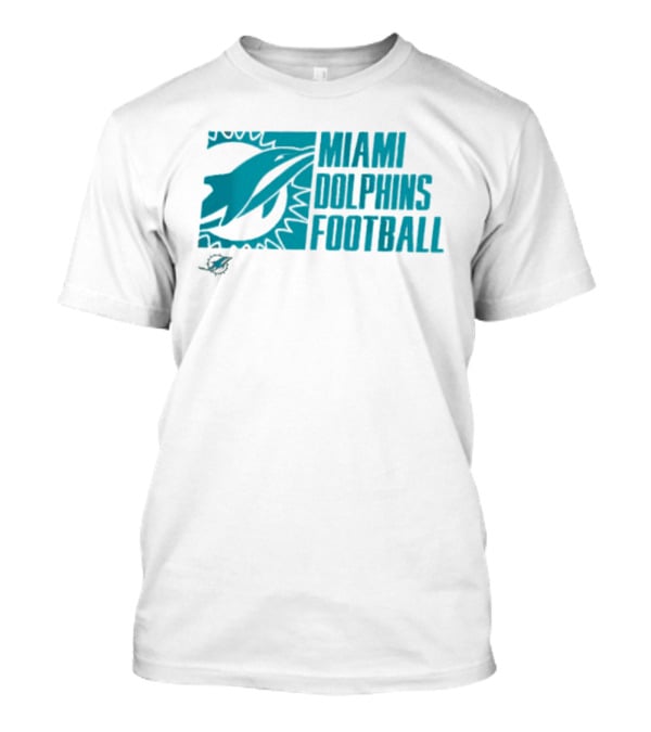 Miami Dolphins Football Fan Apparel Post Game Wear T-Shirt