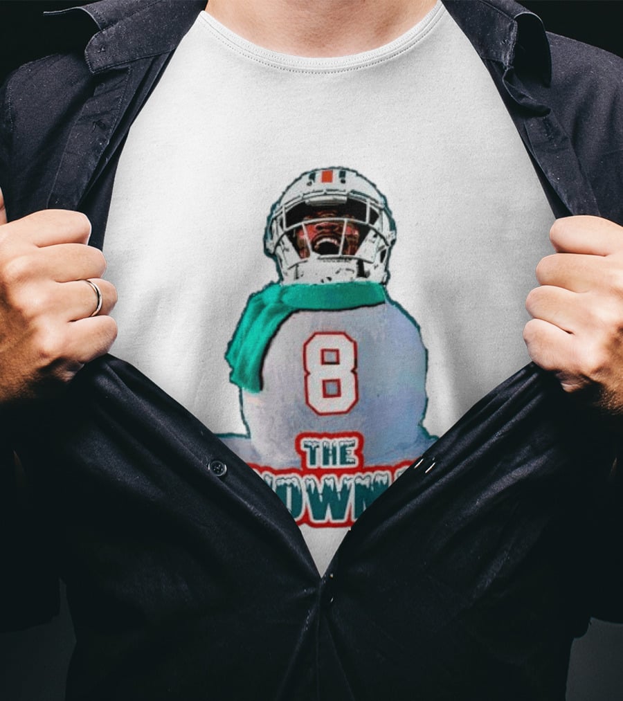 Miami Dolphins Jevon Holland 8 The Snowman Christmas T-Shirt